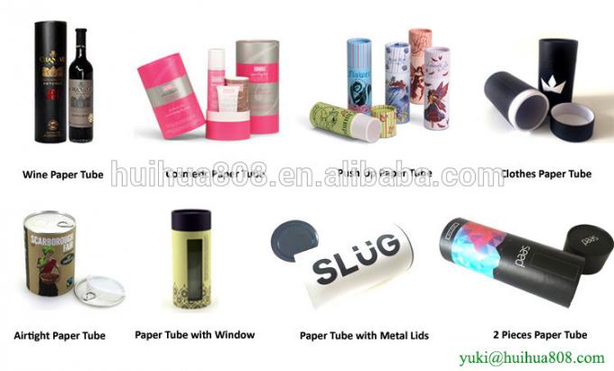 Weißbuch-quadratisches Papier-Rohr Kosmetik-Verpackenverpacken- der Lebensmittelpapp-Braunen Packpapiers