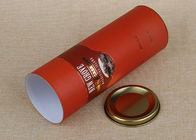 Recyclebarer Zylinder-kann roter zusammengesetzter Dosen-Papierwein, verpackend mit flachen Deckeln