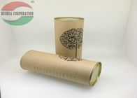 Wein-Flaschen-Kraftpapier-Rohr-Verpackung mit Drucklogo/hölzernem Korken-Deckel
