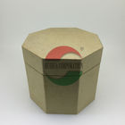 Kundengebundene verpackende Pappsechseckige Papierdosen, Geschenk-Kraftpapier-Rohr