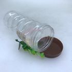 Honey Bottle Packaging 500g Clear Plastic Cylinder Matte Lamination