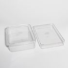 Kundenspezifisches PS-HAUSTIER materieller transparenter Plastikkeks-Behälter-Kasten FDA