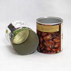 SGS-FDA bestätigte Zylinder-zusammengesetzte Papierdosen mit einfachem offenem Deckel für Trockenfrüchte und Nüsse