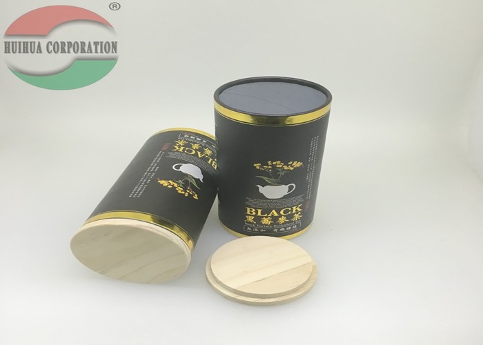 Kundengebundenes Tee-Packpapier-Pappröhre-Kasten-Folien-Futter mit Korken-Deckel