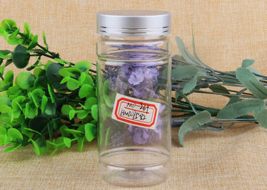 Customized Small Capacity Clear Plastic Cylinder Package Bottle With Screwcap