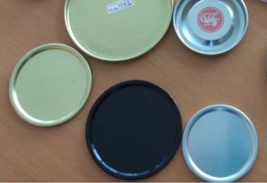 Nahrungsmittelschwarz-Aluminiumdosen-Unterseite einfache Open Dosen-Abdeckungen Eco freundliche runde