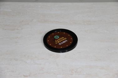 Customized Round colored PE tin can lid / cover / cap , logo printing sticker