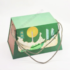 Kundenspezifische Geschenkboxen aus recyceltem Papier Lebensmittelverpackungen Keks Mondkuchen mit Griff