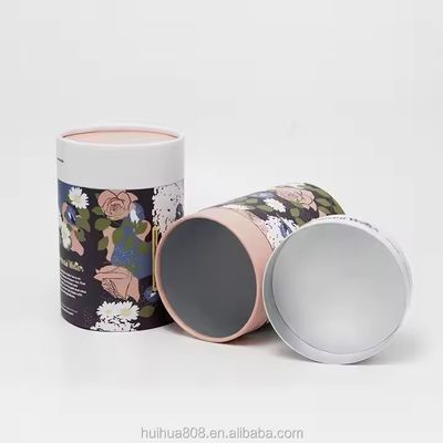 Biodegradable Kraft Paper Tube Packaging Round Empty Food Grade Colorful Cylinder for Tea and Sugar for Eco-Friendly Storage