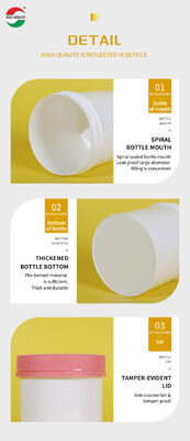 Food Grade Customized Plastic Bottle HDPE Soft Touch Medicine Pill Bottles Screw Cap Packaging