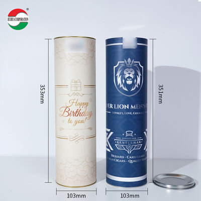 Eco Friendly Kraft Paper Tube Packaging for Alcohol Drinks Ideal for Bulk Orders