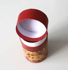Roter Geschenk-/Kraftpapier-Röhrenverpackungs-umweltsmäßigkasten mit ISO SGS FDA QS