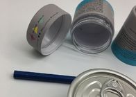 Kleiner einfacher Spannring kann Plastik- Zylinder mit Hand-Sealble-Deckel-trockenem Kraut-Paket klären