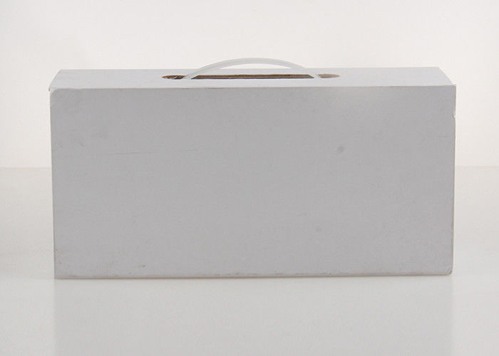 Kundenspezifische Druckfarbverschiffen-Pappgeschenkboxen mit Kunststoffgriff