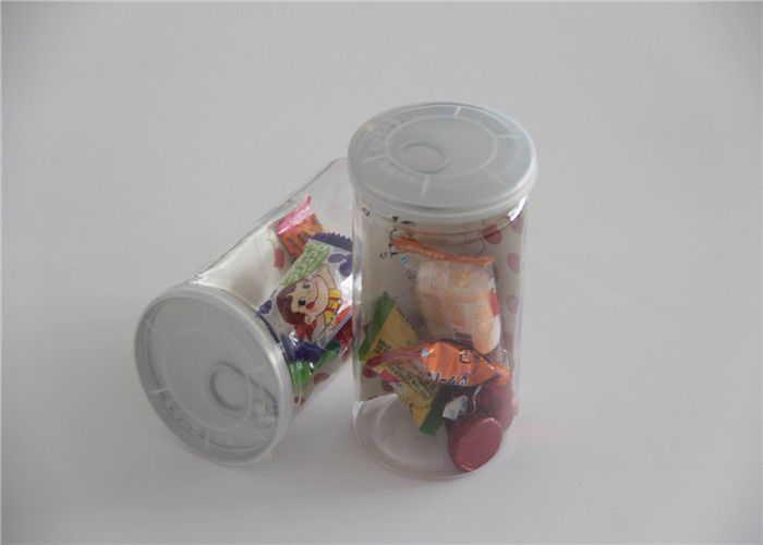 Einfache Süßigkeits-Kanister Nahrungsmittelgrad HAUSTIER freien Raumes öffnen sich der Plastikdes zylinder-400ml