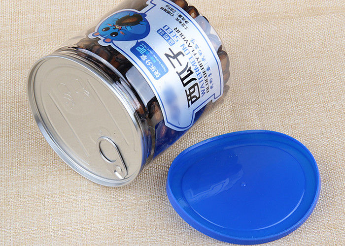 Plastikzylinder einfaches Aluminiumopen des blauen Plastikkappen-freien Raumes kann Verpacken700ml