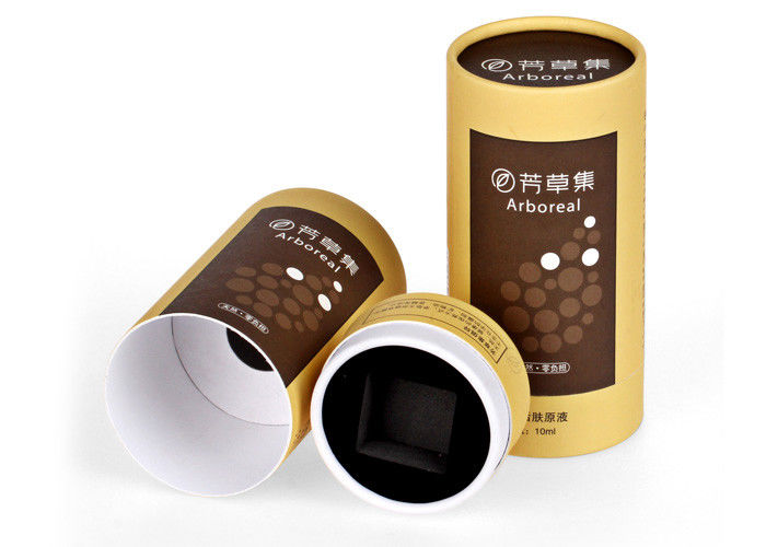 Kappe, die Papierröhrenverpackungs-Öko--fridendly gelben Druck Fpr-Kraut-Tee kurvt