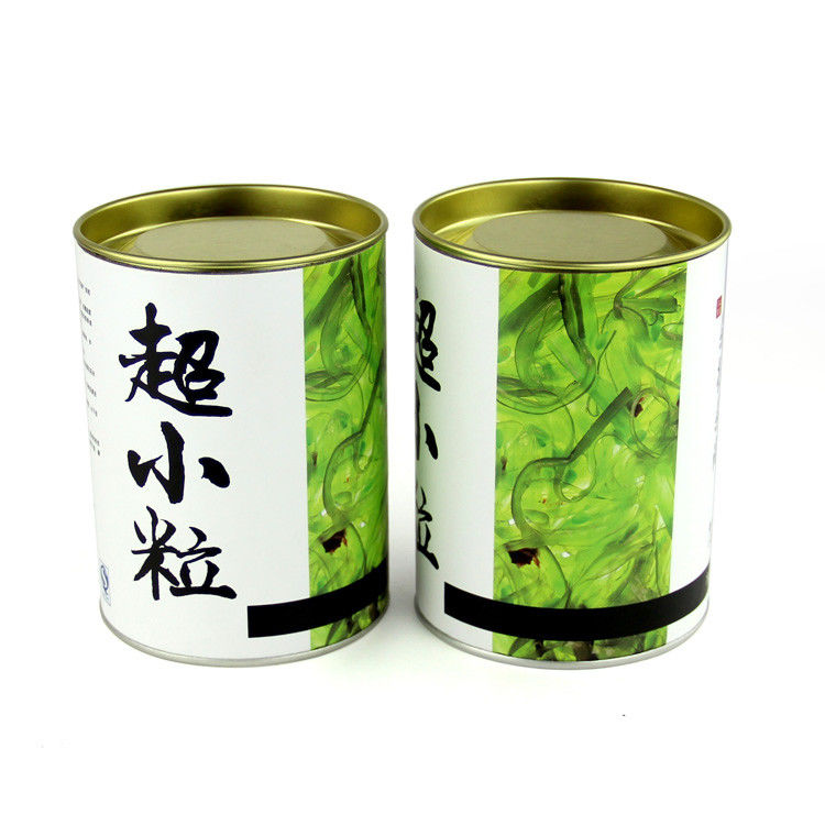 Tee-verpackendes Papierrohr mit Metalldeckel-runder Papiertee-Kasten-Metallabdeckung