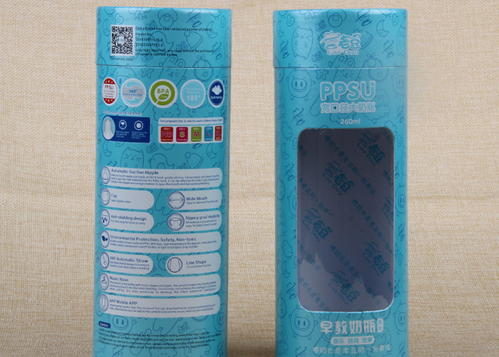 73mm Durchmesser kundengebundene Papierdosen, die mit klarer Zustimmung PVC-Fenster-QS verpacken