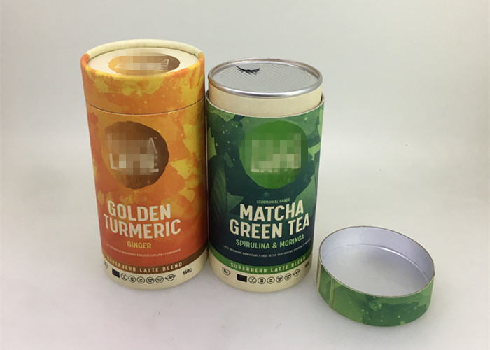 CMYK, das luftdichte kleine Papierrohre mit Folien-Deckel für Macha Verpacken druckt