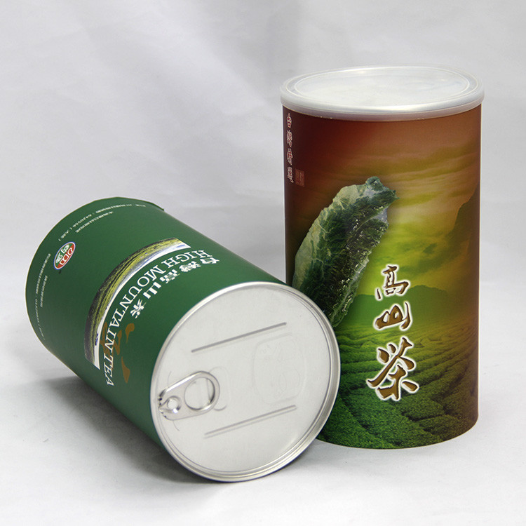 Sgs-Nahrungsmittelgrad-Zylinder-Papier-zusammengesetzte Dosen für Blumen-Tee, Frucht-Tee und Kaffee