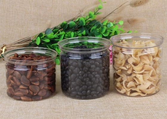 Nahrungsmittelklare Kunststoffgehäuse-Rohr-professioneller runder Haustier-Süßigkeits-Kanister