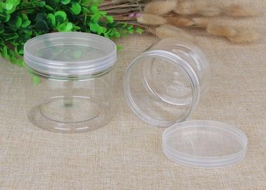 480ml Thick Transparnt PET Food Plastic Packaging Cylinder Cans OEM