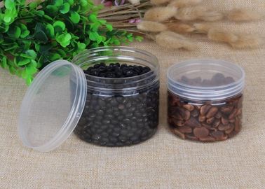 480ml Thick Transparnt PET Food Plastic Packaging Cylinder Cans OEM