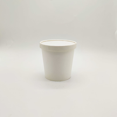 24oz Disposable Paper Ice Cream Cup Packaging Dessert Yogurt Ice Cream Container Tubes