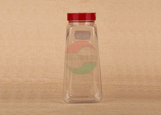 Kundengebundener Haustier-Glas-Gewürz-Plastik Größe recyclebarer HAUSTIER freien Raumes kann mit Überwurfmutter