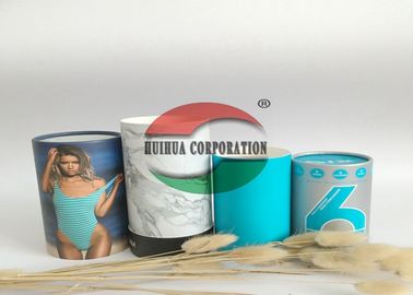 Printed In Full Color Paper Tube Packaging  , Cardboard Paper Tube Box For T-shirt
