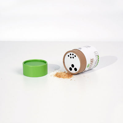 Eco-friendly Spice Paper Tube Packaging For Food Grade Tea Package Custom Size FDA-SGS ISO9001 Certified
