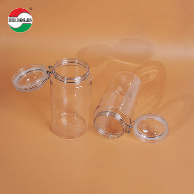 1660ML Recycelte, gebrauchte, transparente Kunststoff-Aufbewahrungsflaschen, klare PET-Dosen, versiegeltes Glas mit Schraubdeckel für Tierfutter, Kaffee