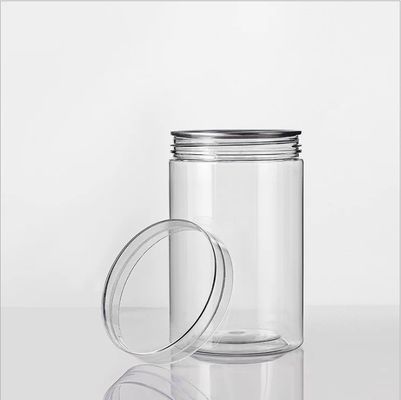 500ml 700ml 800ml 1000ml  85*115 85*120 85*130 Transparent Clear PET Can Plastic Jar Top Screw Cap for Nuts  Pistachio