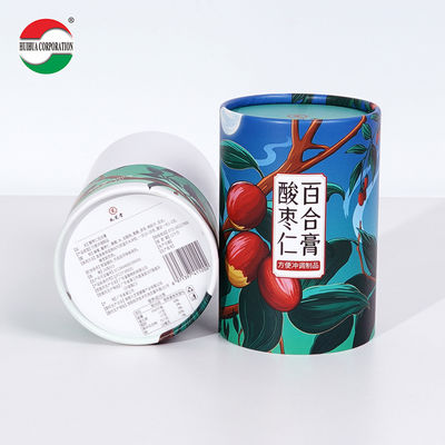 Factory Price Recyclable Food Grade Cylinder White Cardboard Paper Jar Paper Tube Packaging