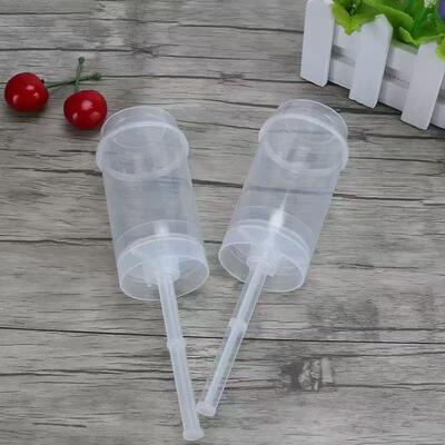 Food Grade Custom Push Pop Cake PET Tube Plastic Packaging Sushi Push Pop Container Cylinder Push Up Tube Packing