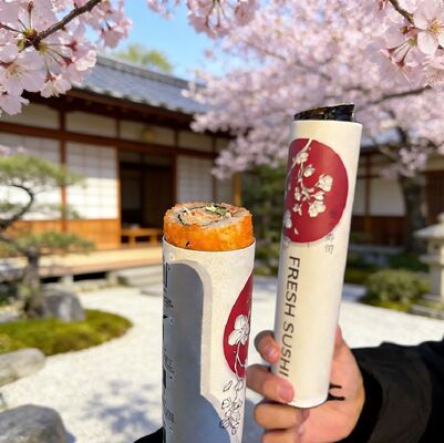 Eco-Friendly Food Grade Paper Composite Cans with Aluminum Foil or PE Inner and CMYK Printing for Sushi Push Pop Up Packaging