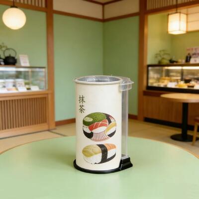 Food grade Custom Sushi Paper Tube Packaging Sushi Push Pop up Tube Packaging Wholesale