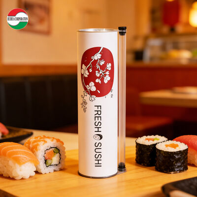 Custom Printing Sushi Paper Tube Packaging for Restaurants & Wholesalers Sushi Push Up Paper Tube