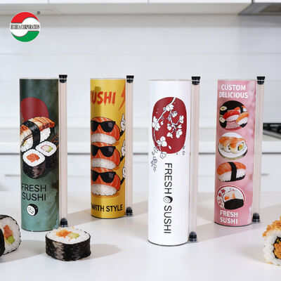Neues Design Umweltschonendes, maßgeschneidertes, gedrucktes Pop Push-Sushi für Lebensmittel, recyceltes Handwerkspapier für Großhandel und Einzelhandel