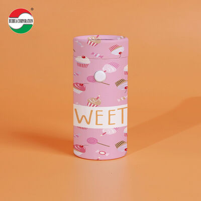Kinderverschluss Custom Printed Umweltfreundlich biologisch abbaubar Kraftpapier Dosen Kartonbehälter Deckel Custom Logo