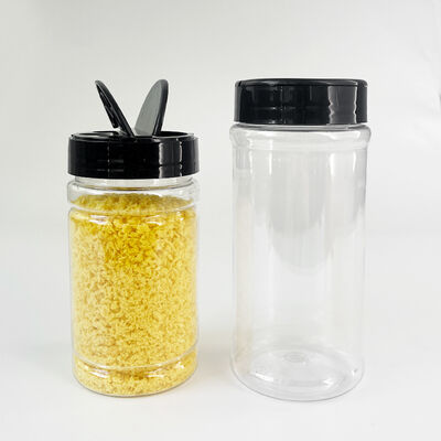 Seasoning Storage Box Pepper Container Custom PET Plastic Transparent Salt Shaker Condiment Bottles Cruet Kitchen Herb Spice Jar