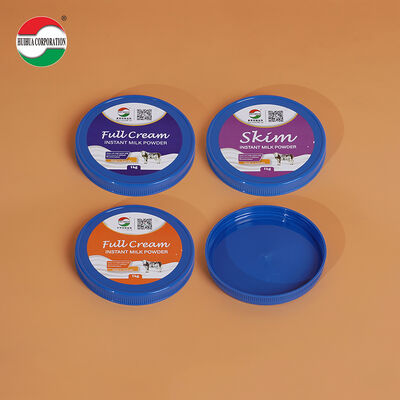 Custom Farbe PP Kappe mit personalisiertem Logo für Milchpulver Food Jar