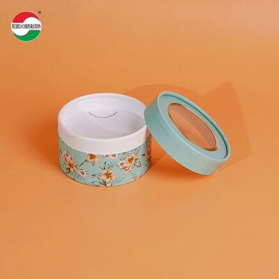 Benutzerdefinierter Logo-Druck, biologisch abbaubare, runde Kosmetik-Puder-Papierdose, runde Zylinder-Sieb-Papierröhre, Kanister-Oberteil-Shaker