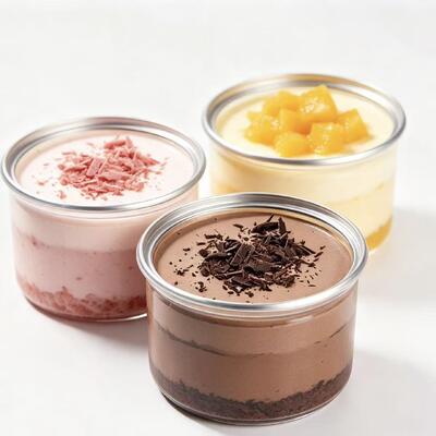 Round Clear Plastic Cake Packaging Can with Lid for Dessert Tiramisu and Mousse Cake Display
