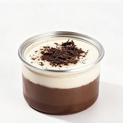 Round Clear Plastic Cake Packaging Can with Lid for Dessert Tiramisu and Mousse Cake Display