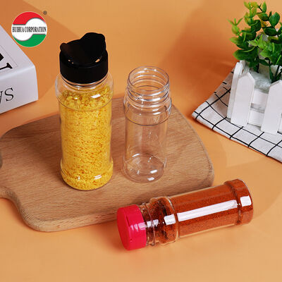 PET Plastic Bottles Spice Containers and Seasoning Powder Jars Salt Pepper Shaker Bottle Packaging