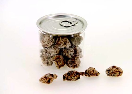 kleine einfache offene klare Gläser des Haustier-80ml für die Obstkonserven, die 53x53mm verpacken