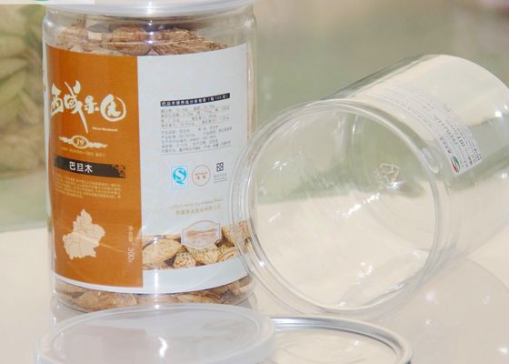 900Ml fertigte transparente leere Dosen mit Deckeln/Haustier-Plastikbehälter besonders an