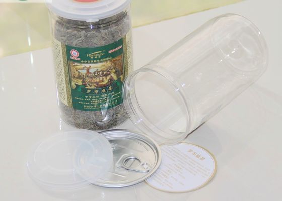 Freundliches klares Haustier Eco rüttelt, Plastikglas der plätzchen-4oz mit Aluminiumdeckel